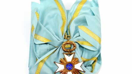 Set, the Order of Three Stars and star, 1nd class, Latvia, 90-ies of 20-th cent., workshop "Kalvis"