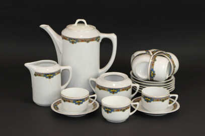 Tea service, Porcelain "De Fuisseaux Baudour", beginning of 20th century, Belgium