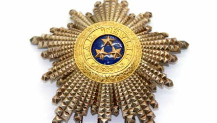 Комплект Ордена Трёх Звёзд I-я степень, ювелирная мастерская Миканса "Kalvis", Латвия, 90-е годы
