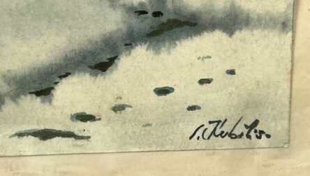 Author - "S. Kubilis", Painting (Paper, Watercolor), Latvia, 33x27 cm