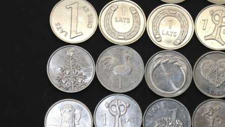 Set of Latvian Jubilee Coins (24 pcs.), "1 Lat", 1992 - 2013, Latvia