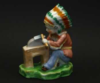 Figurine "Young Indian", Porcelain, "Ardalt", Japan, Height: 11.5 cm