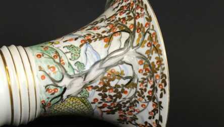 Vase, Porcelain, signed painter's work, handpainted, Riga (Latvia), Height: 15.5 cm