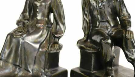 Figurines / Bookends, Ceramics, Kaunas industrial complex "Daile", Lithuania (USSR), Height: 21 cm