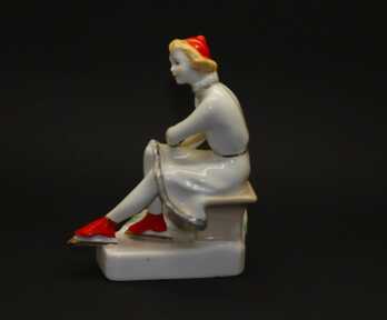 Figurine "Skater", Porcelain, High grade, Riga porcelain-faience factory, Riga (Latvia)