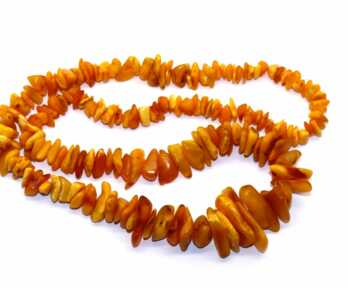 Necklace, Amber, Honey color of Amber, Weight: 101.06  Gr.