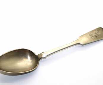 Spoon, Silver, 84 Hallmark, Master - "ИЕЗ", Russian empire, Weight: 68.59 Gr.