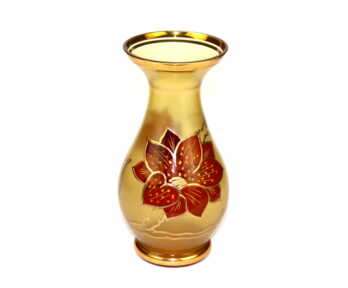 Vase, Gilding, Coloured glass, Height: 21.5 cm
