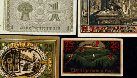 Банкноты (10 шт.), "1 Рентенмарка и 1, 5,10,20,50 Миллиона Марок",  25,50 Пфенниг, 1920,1921,1923, 1937 Германия