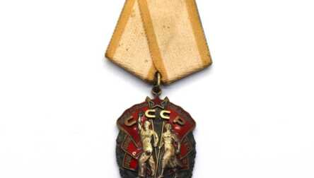 Order + Document, "Badge of Honour", Nr. 558992, USSR