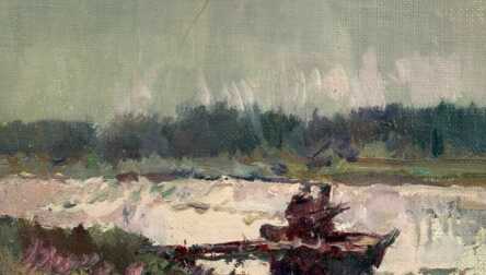 Author - "Pladers Oto (1897 - 1970)", Painting (Canvas on cardboard, Oil), Latvia, 36.7x28.2 cm