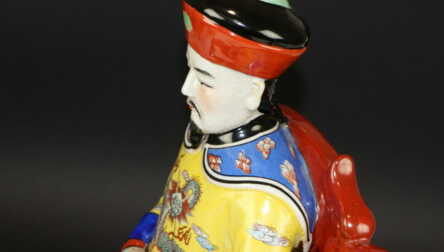 Large figurine "Emperor", Hand-painted, Porcelain, China, Height: 39.8 cm