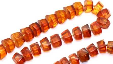 Necklace, Amber, Honey color of Amber, Weight: 88.83 gr
