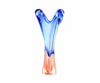 Vase, Coloured glass, Livan glass factory, Latvia (USSR), Height: 34 cm
