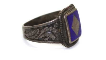  Ring, Silver, 875 Hallmark, Size: 18.5 mm, Weight:7.14Gr.