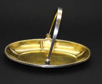 Candy-bowl, Silver, 875 Hallmark, Tallin jewelry factory, USSR, Weight: 110.37 Gr.
