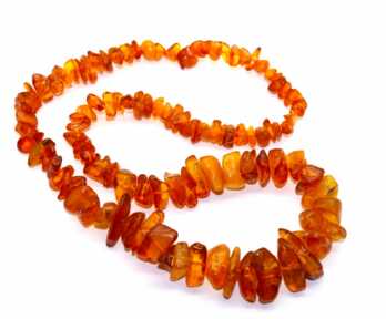 Necklace, Amber, Honey color of Amber, Weight:82.50 Gr.