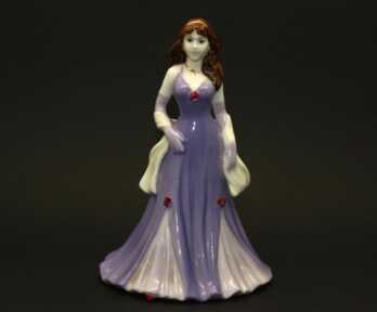 Figurine "Debutante Kim", Porcelain, "Coalport", Molder - Jenny Oliver, Handpainted by Jenny Oliver, England