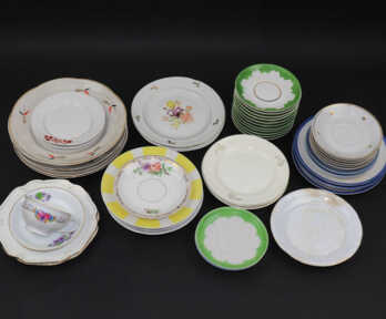 Tableware, Riga porcelain and others