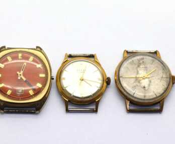 Watches "Полет", "Слава", "Ракета", 16, 21, 25 Jewels, USSR