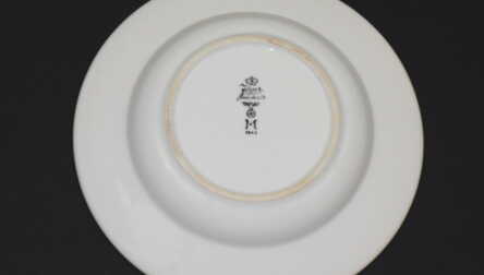 Soup plate, Porcelain "Jager Eisenberg", Mark "Third Reich", 1941, Germany, Ø 23.7 cm