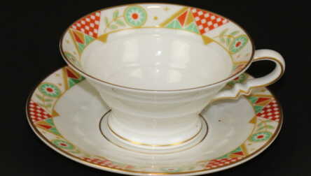 Coffee pair, Gilding, Porcelain "Rosenthal Bavaria Madeleine", the 20-30ties of 20th cent., Germany
