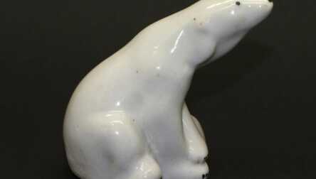 Statuete "Polārais lācis", Porcelāns, LFZ - Lomonosava porcelāna rūpnīca, PSRS