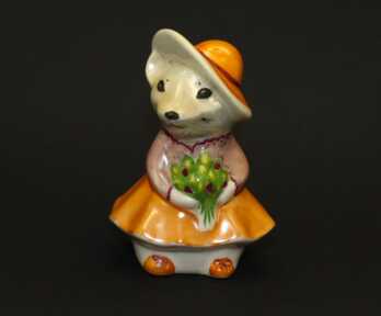 Figurine "Mouse with a hat", Porcelain, Molder - Maksimenkova Larisa, Handpainted by Maksimenkova Larisa, Riga (Latvia)