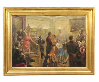 Autors - "I. Vladimirov (1870-1947)", Glezna (Presēts kartons, Eļļa), 57x67 cm