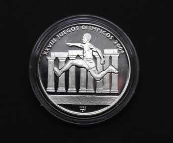 Монета "10 Песо. Олимпийские Игры", Серебро, 2002 год, Куба