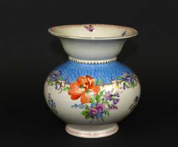 Vase "Flowers" Porcelain Author's workm Egor Morozov, Riga pottery factory, Latvia, Riga, Height: 15 cm