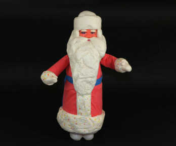 Christmas figurine "Santa Claus", Papier-mache, USSR, Height: 39.5 cm