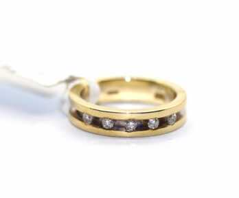 Кольцо с бриллиантами, Золото, 585 Проба, Размер: 16 мм, Вес: 4.39 гр