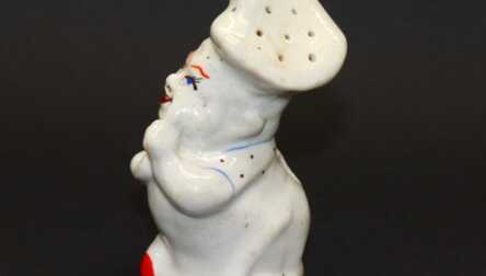 Figurine / Salt-cellar "Cook", Porcelain, Height: 11.5 cm