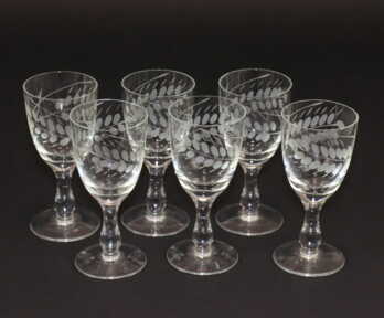 Small glasses (6 pcs.), Glass, Height: 11.5 cm