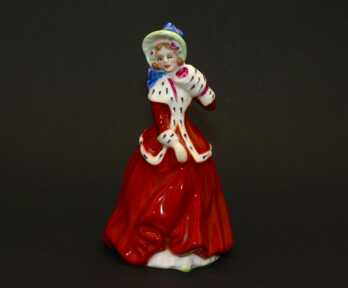 Figurine "Christmas morning", Porcelain, "Royal Doulton", Author's work, Author - Peggy Darlo, England