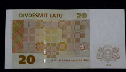 Banknote "20 Lats", 1992, Latvia