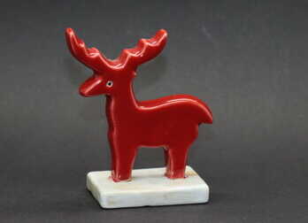 Figurine "Deer", Porcelain, Height: 9 cm 