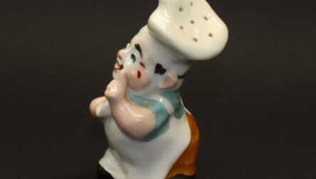Figurine / Salt-cellar "Cook", Porcelain, Height: 11 cm