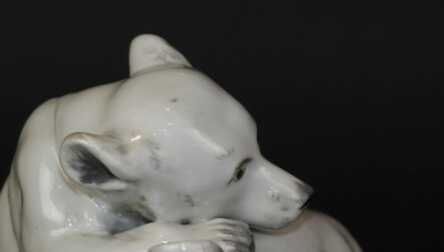 Figurine "Bears", Porcelain, Riga ceramics factory, Molder - Elmars Rivoshs