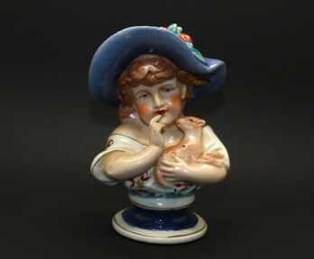 Figurine / Bust "Boy", Porcelain, Height: 17 cm