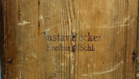 Sienas pulsktenis "Gustav Becker", Vācija, 26.6x45.5x14 cm