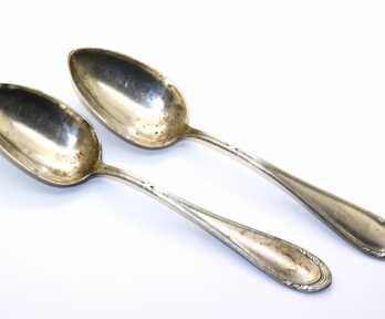 Spoons (2 pcs.), Silver, 875 Hallmark, Weight: 121.88 Gr.