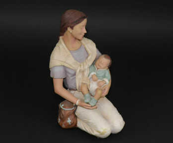 Statuete "Sieviete ar bērnu", "Nadal", Spānija, Augstums: 23 cm