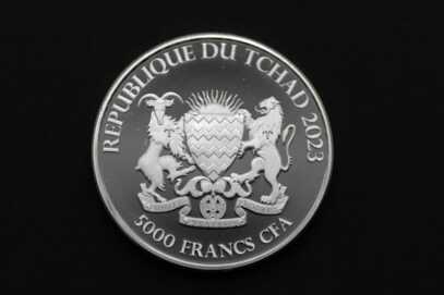 Монета "5000 Франков", Серебро, 999 Проба, 2023 год, Чад