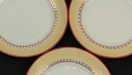 Plates (6 pcs.), Porcelain, Riga porcelain factory, Tallinn Art Products Combine "KFK"