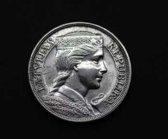 Monēta "5 Lati", 1932. gads, Sudrabs, Latvija