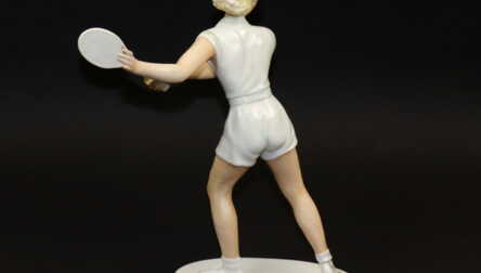  Figurine "Tennis player", Porcelain, Bisque, Schaubach Kunst, Germany, Height: 26 cm