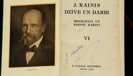 Grāmatas (10 gab.) "J. Rainis dzīve un darbi. Biogrāfija un kopoti raksti", A. Gulbja apgādība, Rīga, 1925. gads