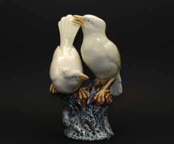 Statuete "Putni", Porcelāns, Augstums: 19 cm